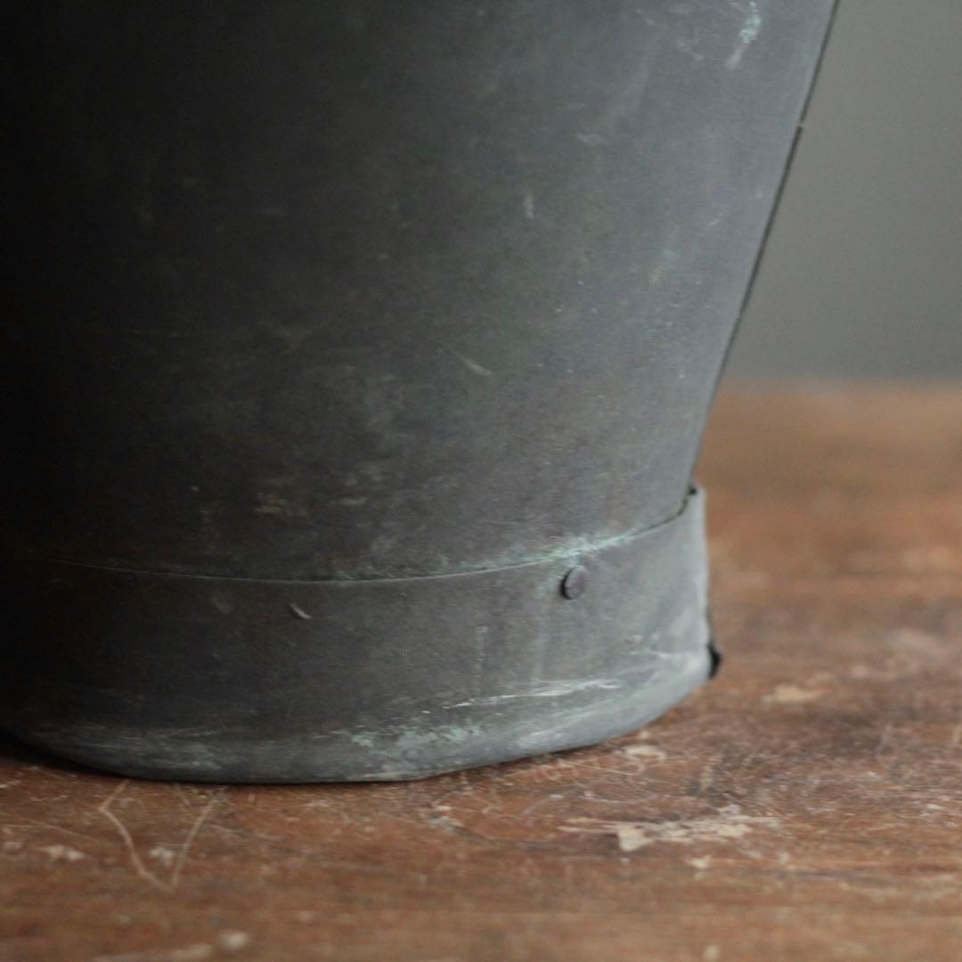 銅の バケツ 古道具 アンティーク 銅製バケツ ブロカント