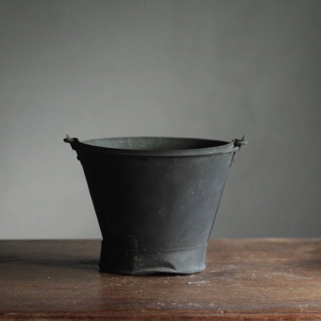 銅の バケツ 古道具 アンティーク 銅製バケツ ブロカント