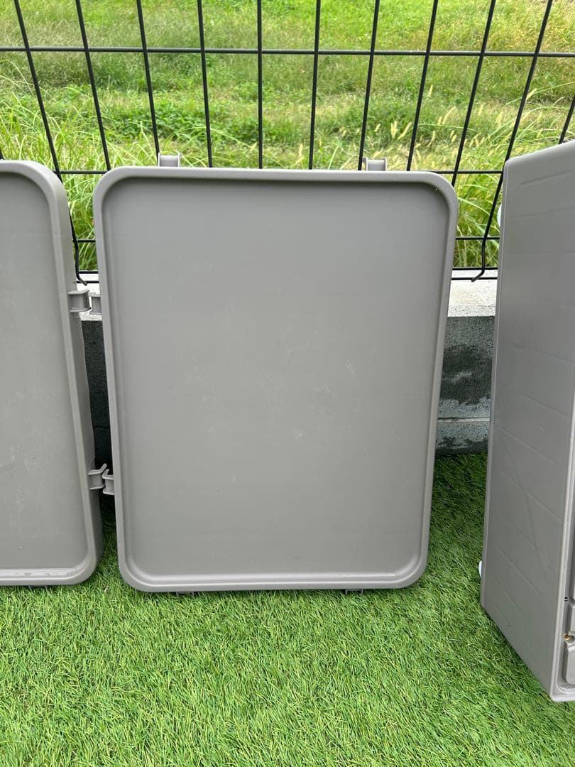 アイリスプラザ トイレ一体型キャットケージ3段 グレー 3段グレー