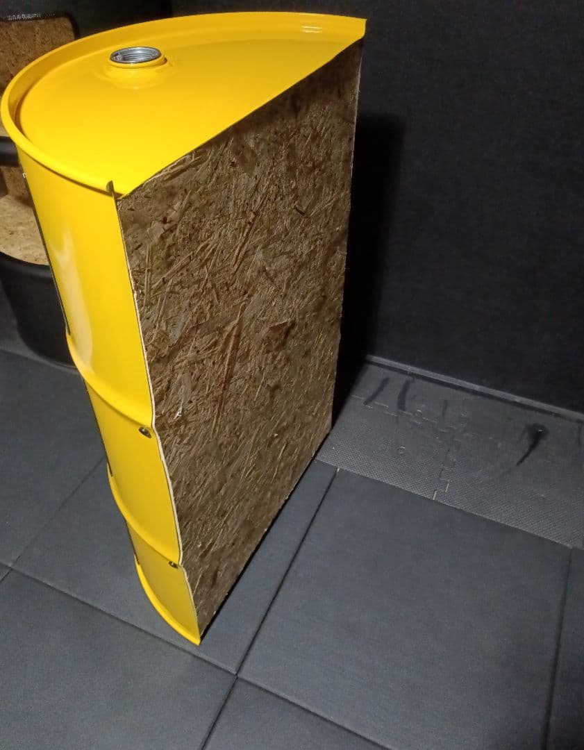 200㍑ドラム缶BOX【イエロー】