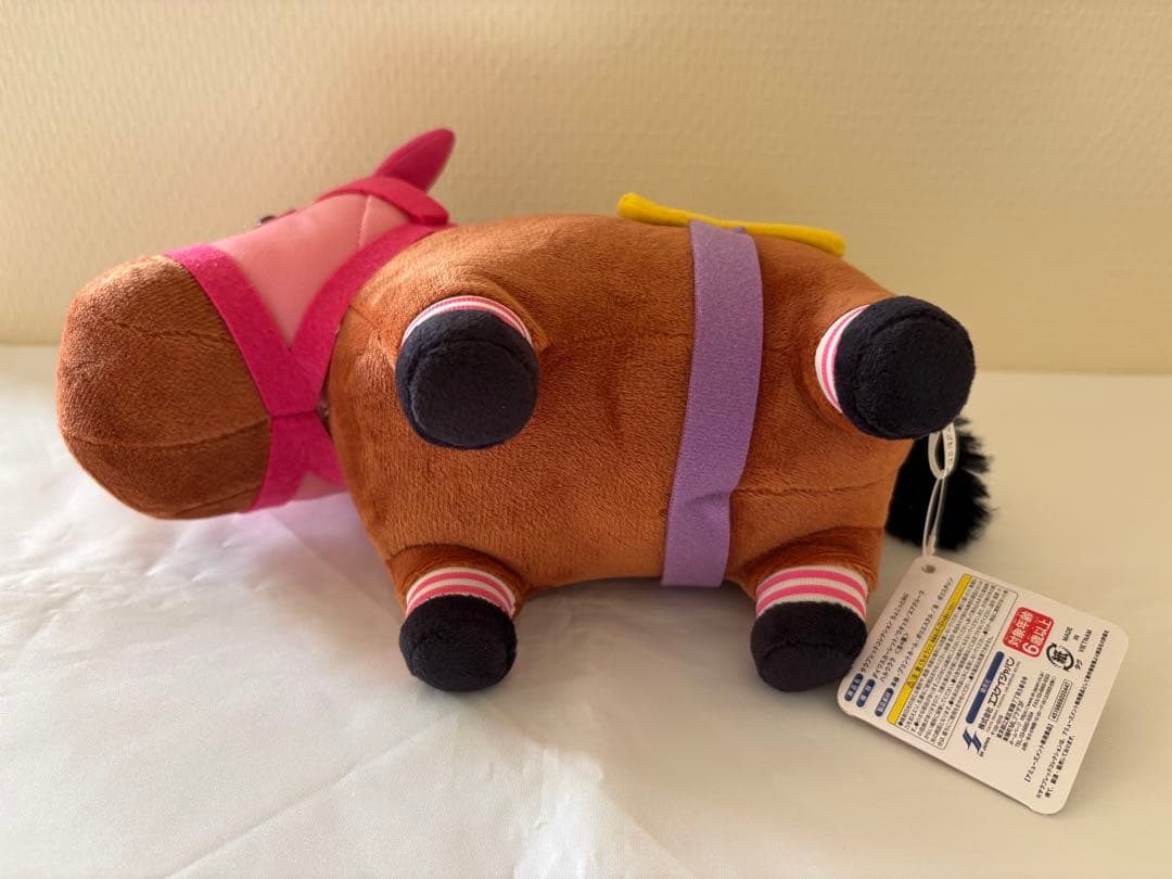 サラブレッドコレクションちょこっとBIGぬいぐるみ　ハルウララ　ストラップセット