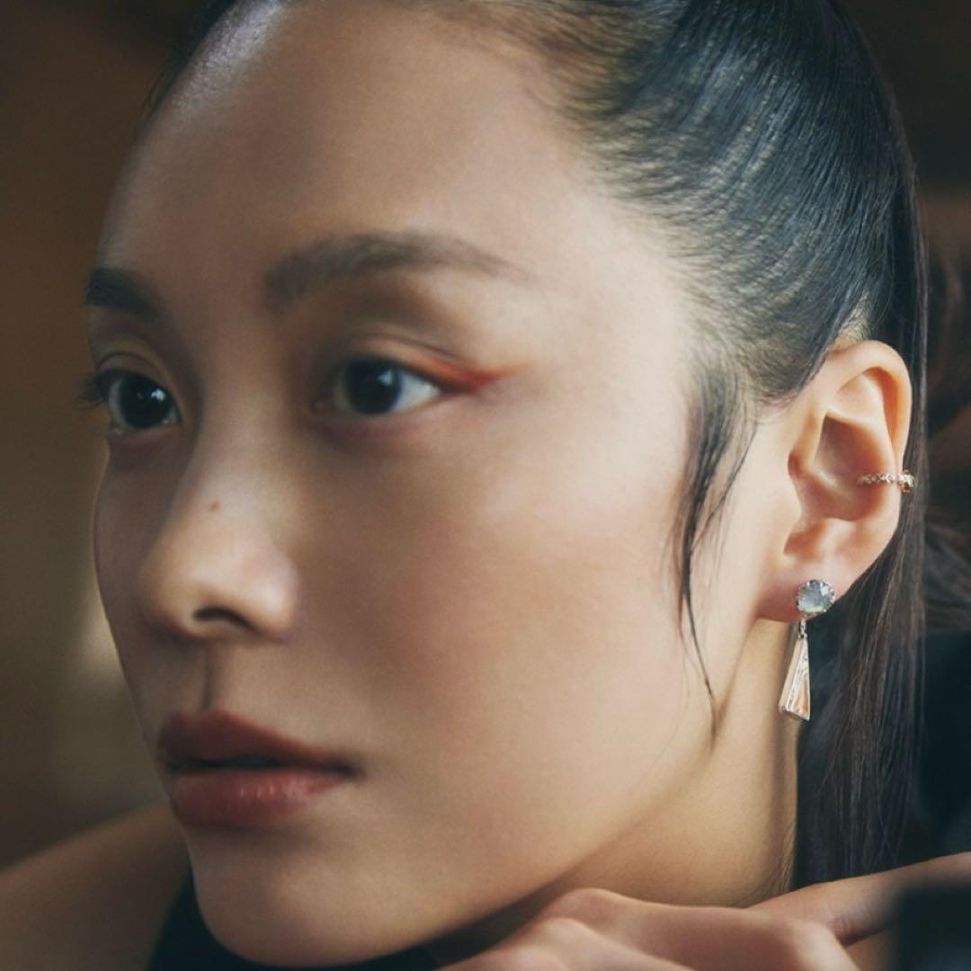 アガット シルバー ラブラドライト ピアス