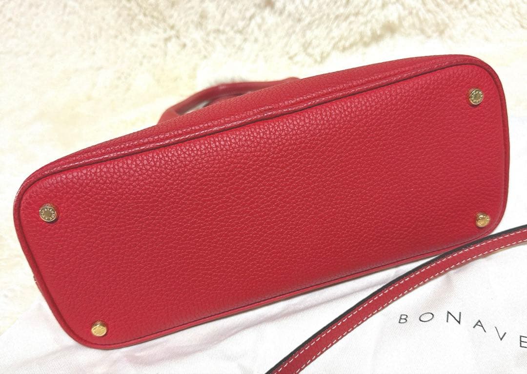 【極美品】ボナベンチュラ エマ バッグ　28シュリンク　赤　レッド