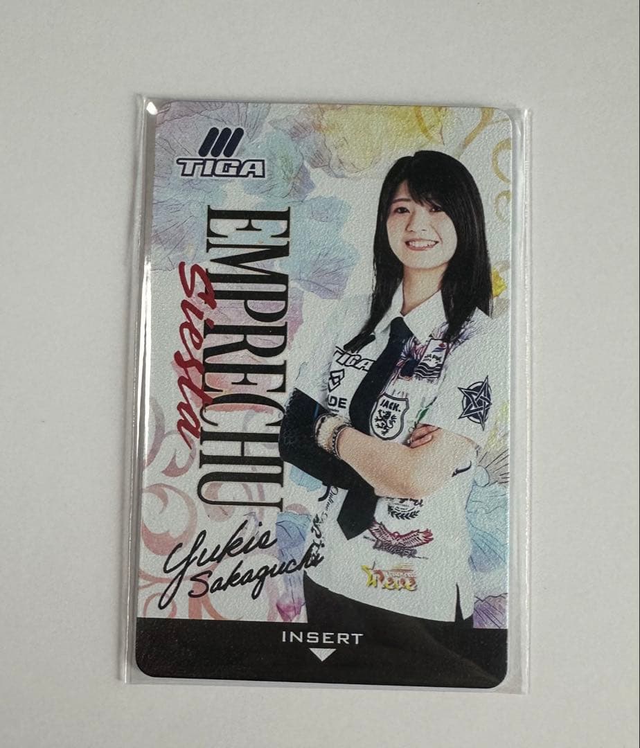 エンプレチュシエスタ 坂口優希恵 サイン入り ダーツ祭り限定ライブカード付