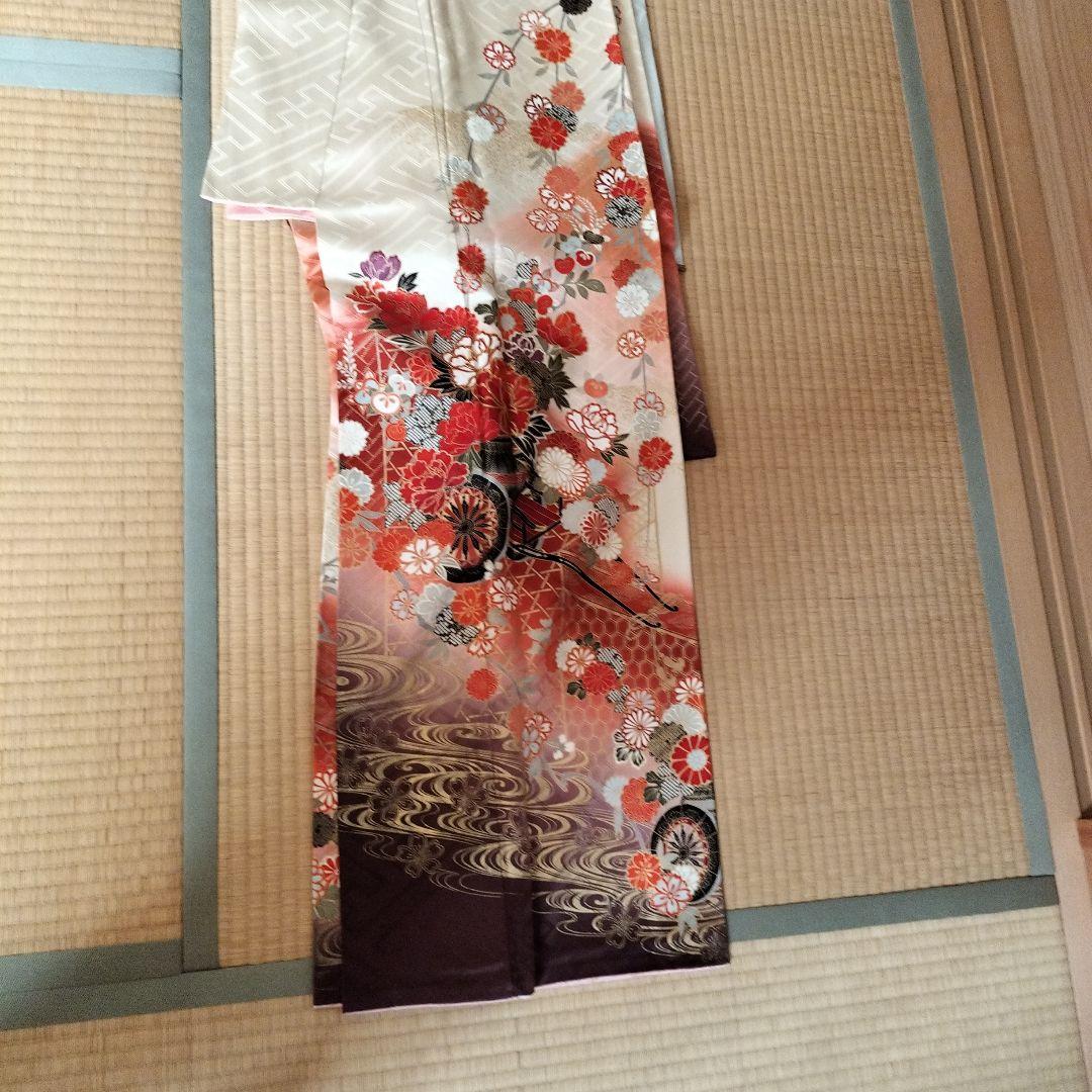 振袖 花柄 赤・白・紫