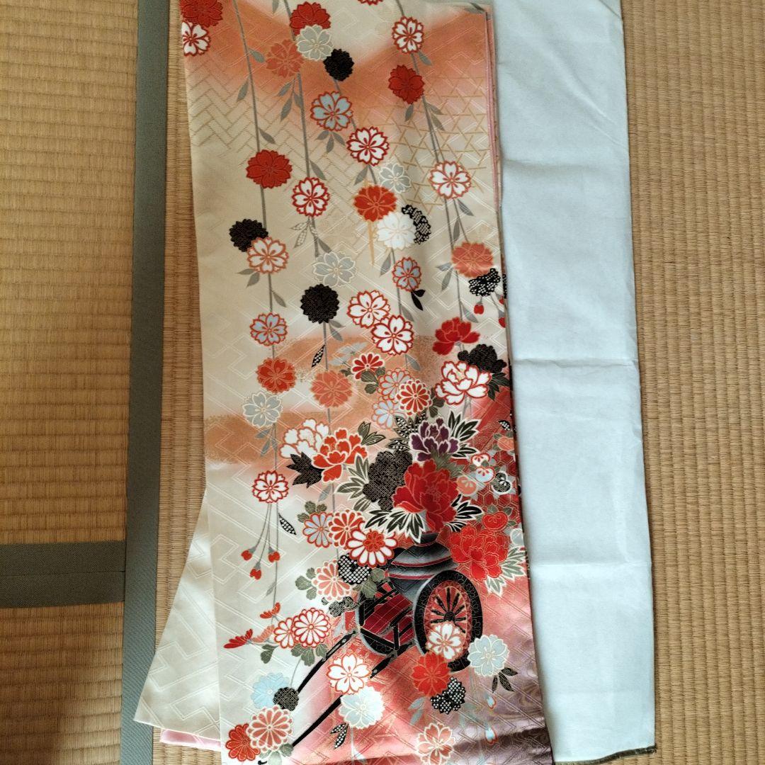 振袖 花柄 赤・白・紫