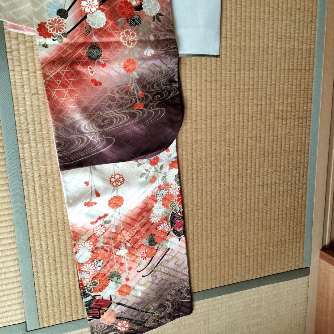 振袖 花柄 赤・白・紫