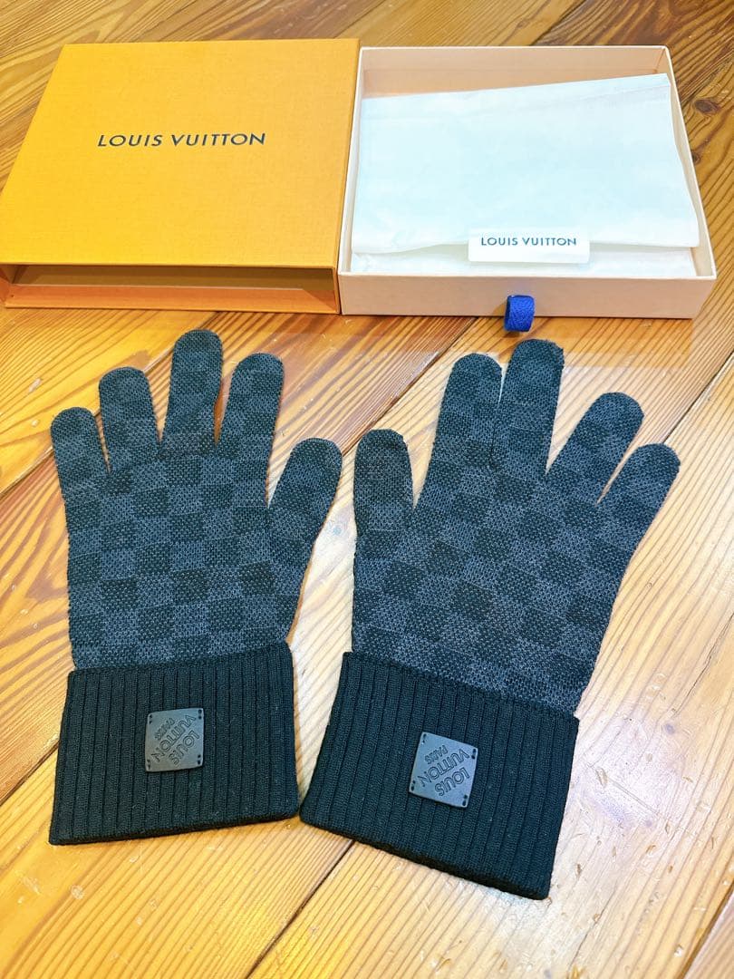 美品LOUIS VUITTON ダミエ　イタリア製手袋