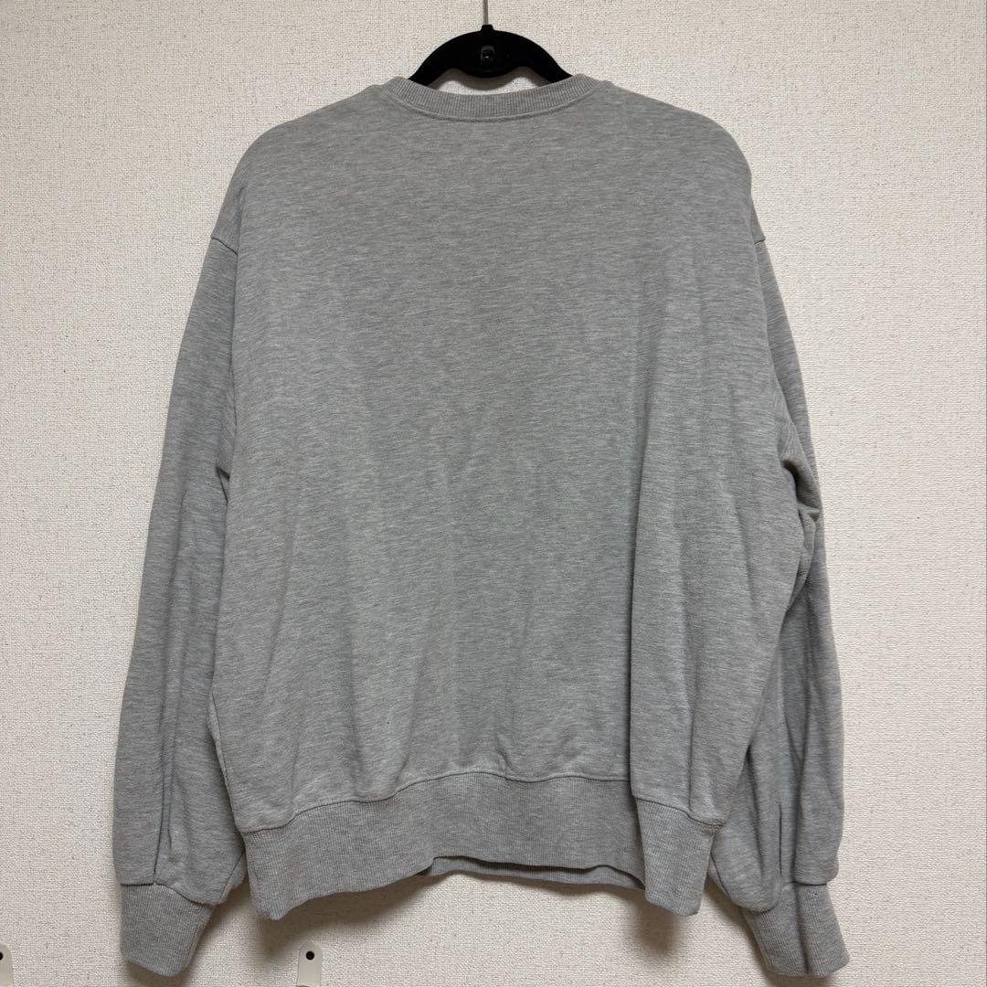 NIDONE ロゴスウェットトップス グレー