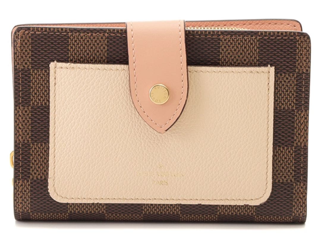 ルイ・ヴィトン ポルトフォイユ・ジュリエット ダミエ・エベヌ クレーム