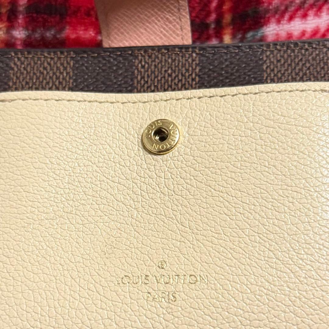 ルイ・ヴィトン ポルトフォイユ・ジュリエット ダミエ・エベヌ クレーム