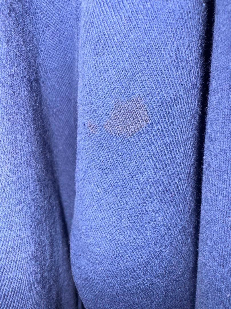 60s ジップパーカーヴィンテージ　ナス紺フェード　TALONジップ裏サーマル