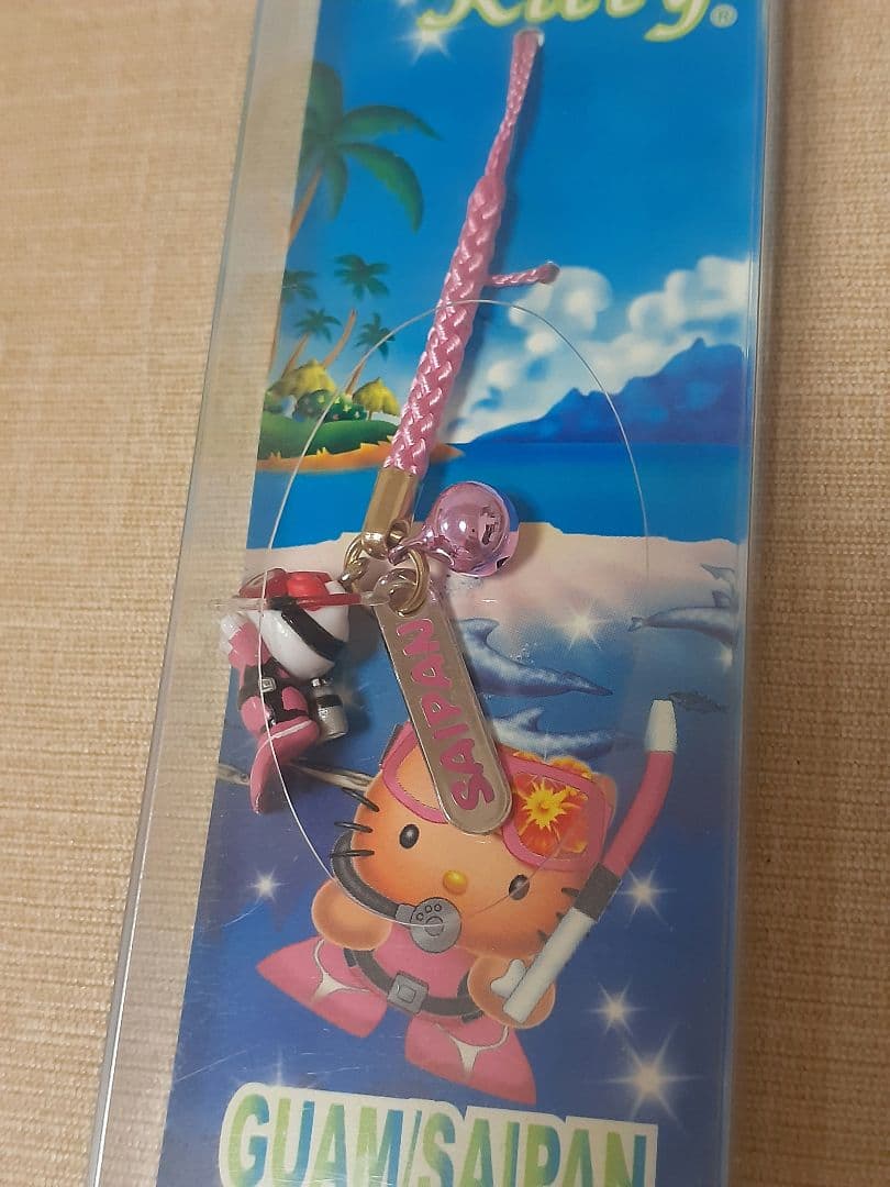 レア品！ハローキティ根付け ストラップ Guam/Saipan