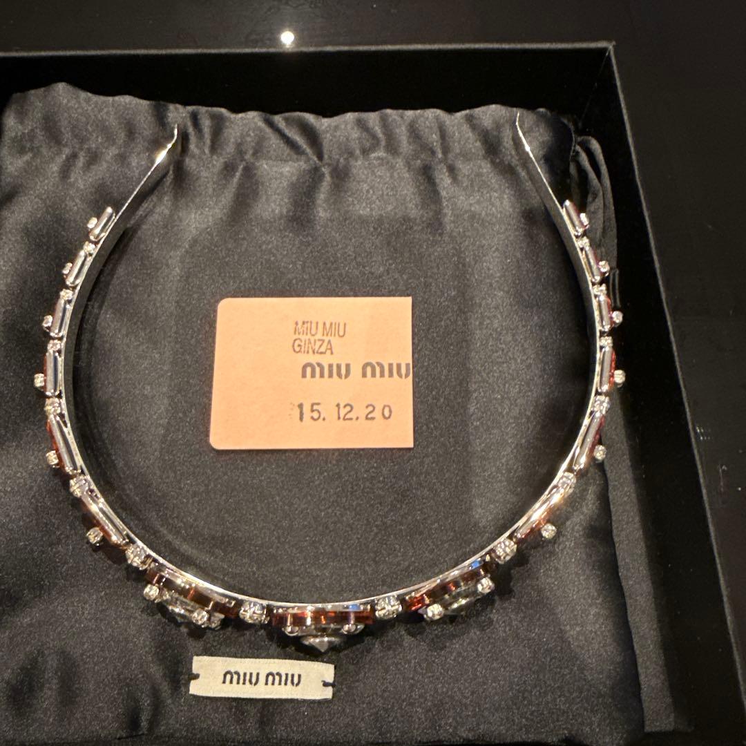 miu miu クリスタルカチューシャ