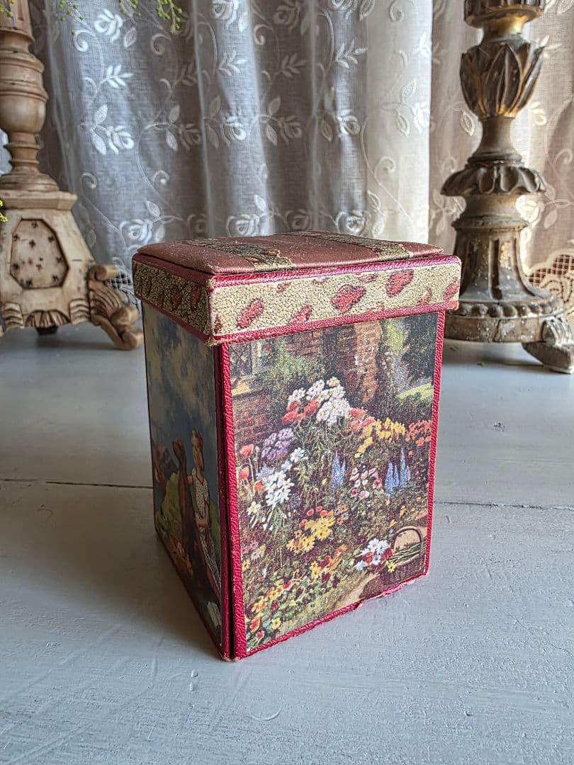 イギリスアンティーク ビンテージ 収納型メルスリーボックス