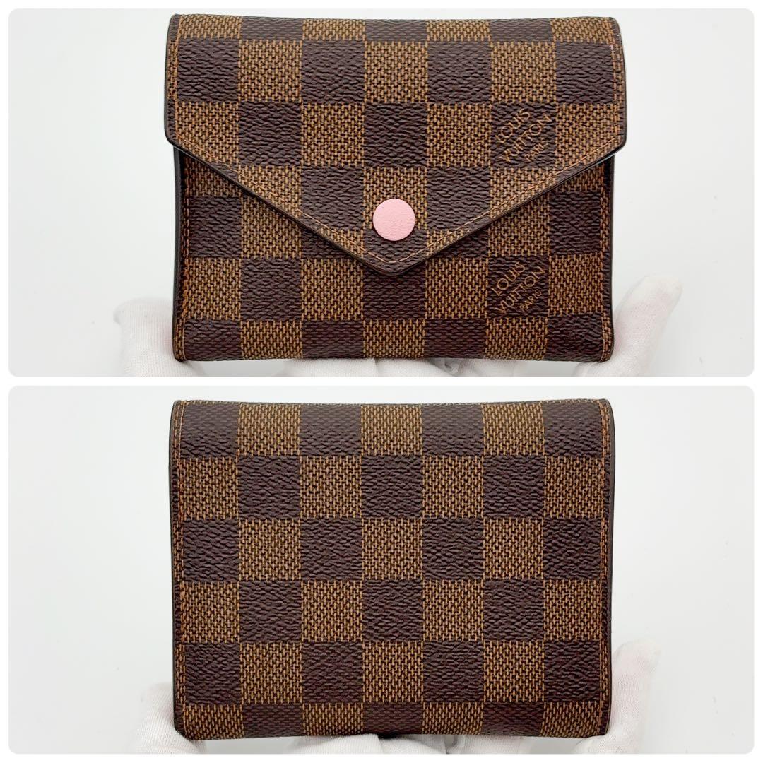 【本日限定】イニシャル無★ルイヴィトン ダミエ ヴィクトリーヌ ローズバレリーヌ