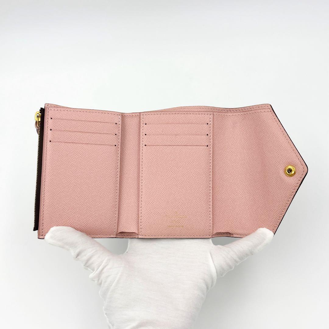 【本日限定】イニシャル無★ルイヴィトン ダミエ ヴィクトリーヌ ローズバレリーヌ