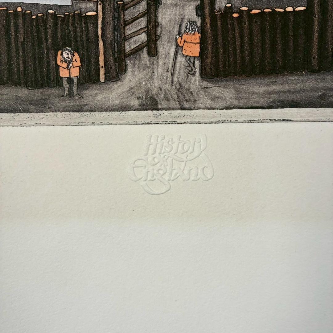 グラハム・クラーク「Dunroamin」エッチング他+手彩色 直筆サイン入