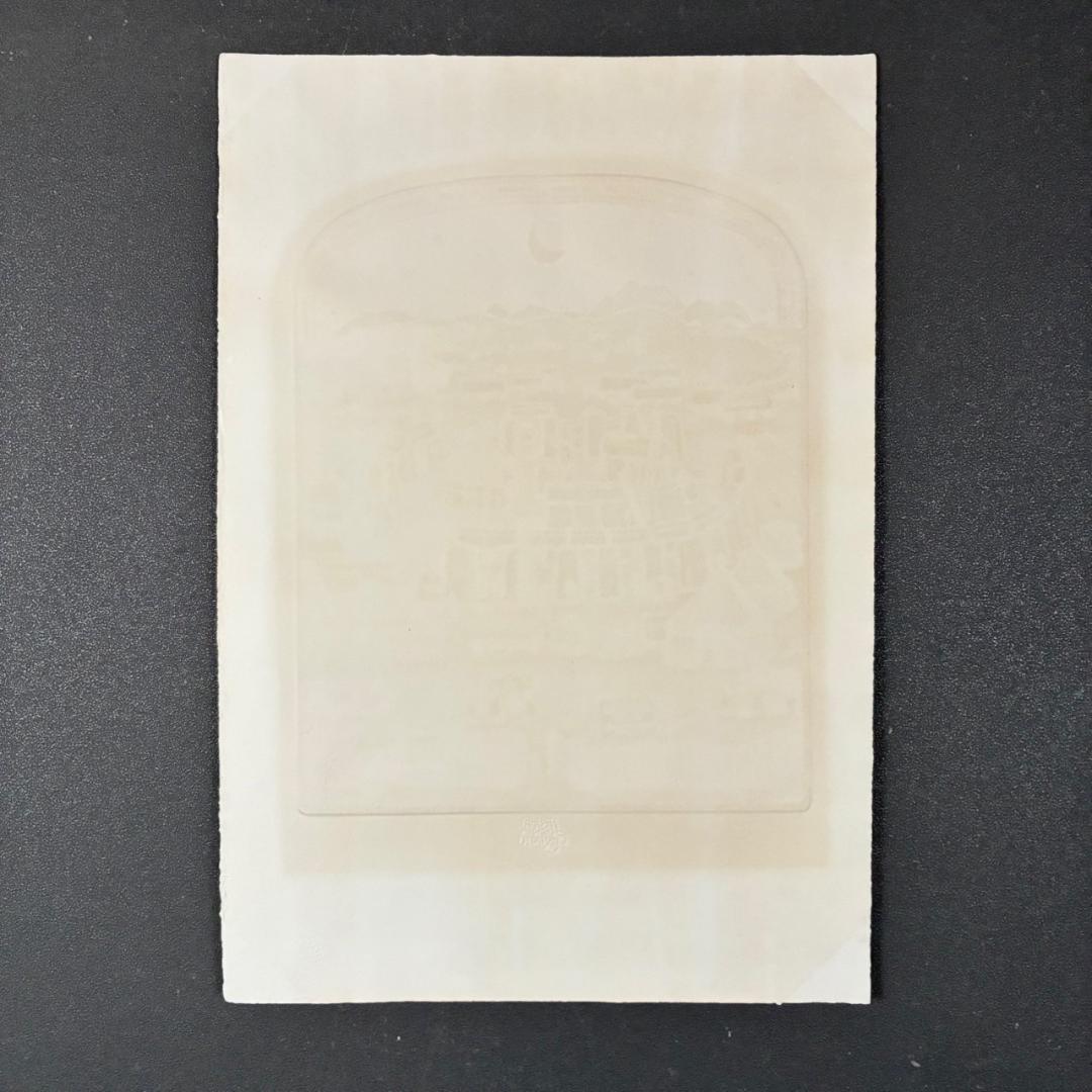 グラハム・クラーク「Dunroamin」エッチング他+手彩色 直筆サイン入