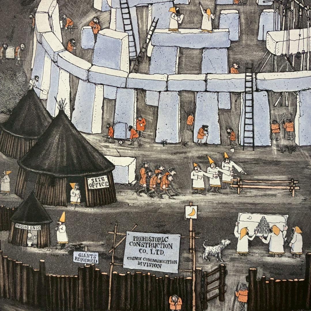 グラハム・クラーク「Dunroamin」エッチング他+手彩色 直筆サイン入