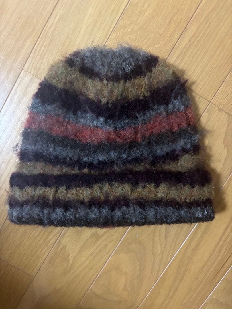【美品】TINAJOJUN マルチカラーストライプニット帽