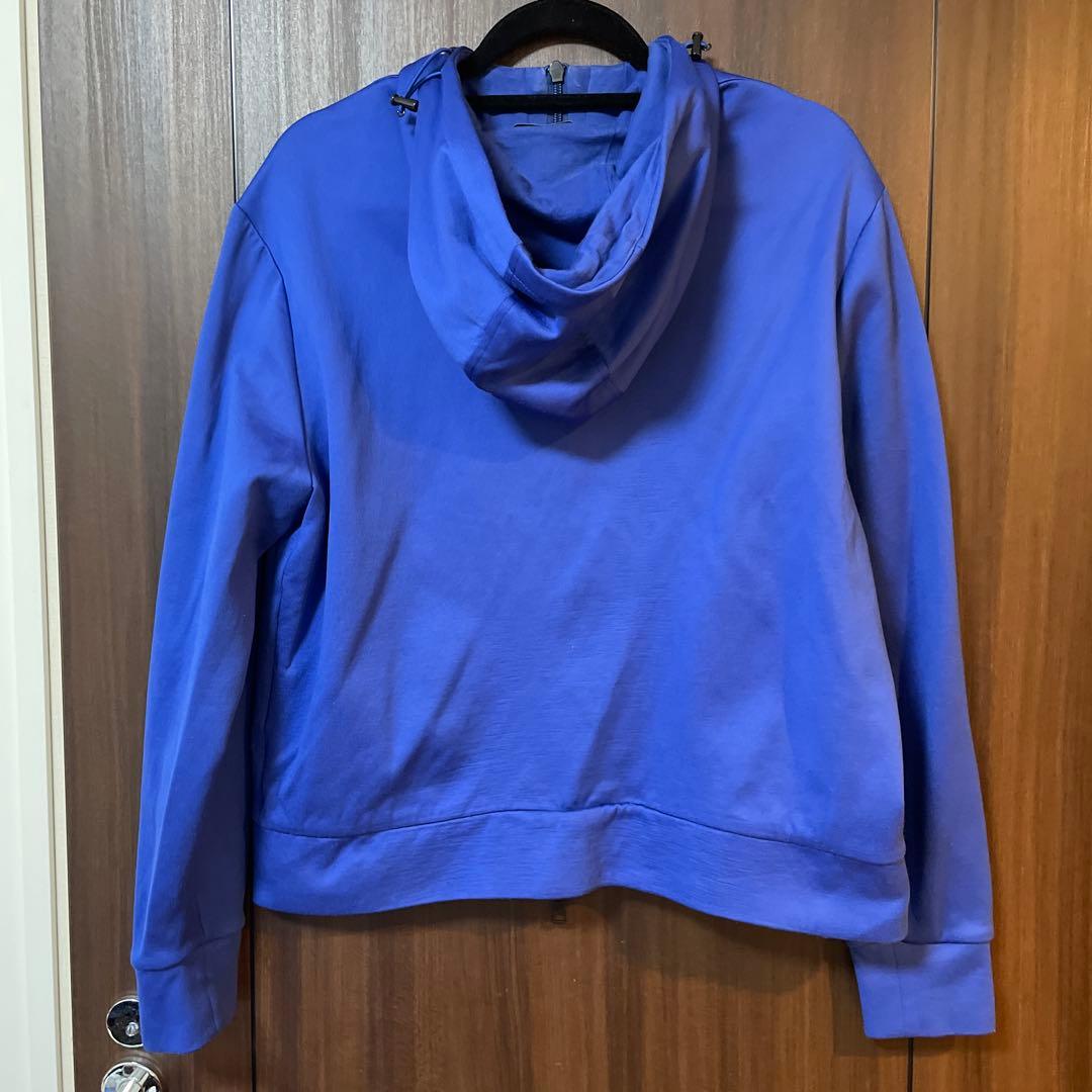 モンクレール　ジップアップパーカー　パーカー　XLサイズ　ブルー