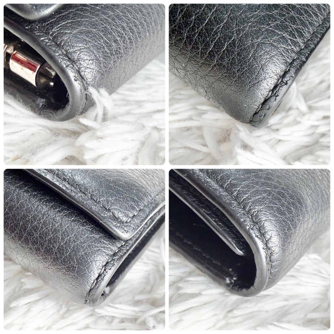 【極美品】ロエベ メンズ キーケース ソフトグレインカーフ ６連 アナグラム