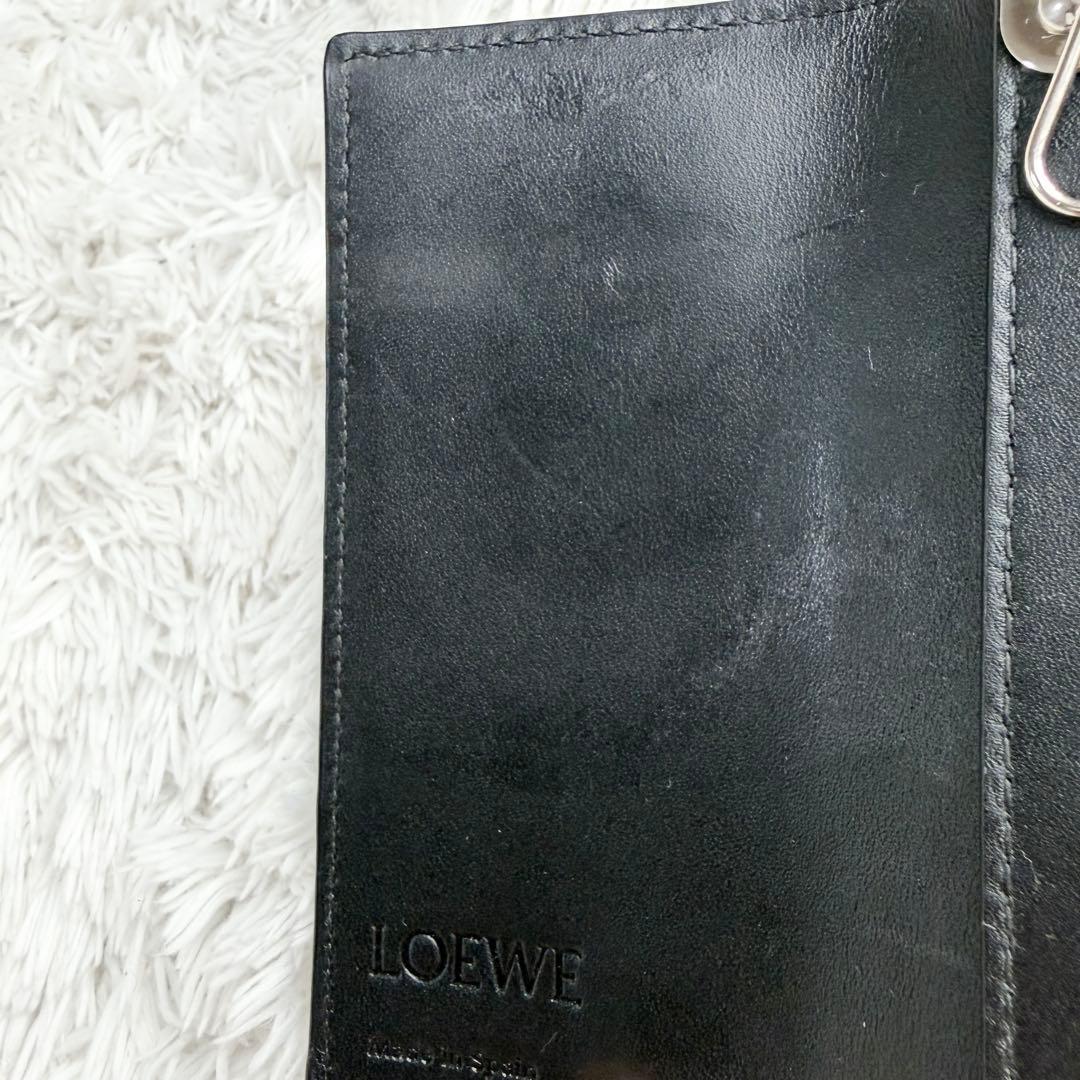 【極美品】ロエベ メンズ キーケース ソフトグレインカーフ ６連 アナグラム