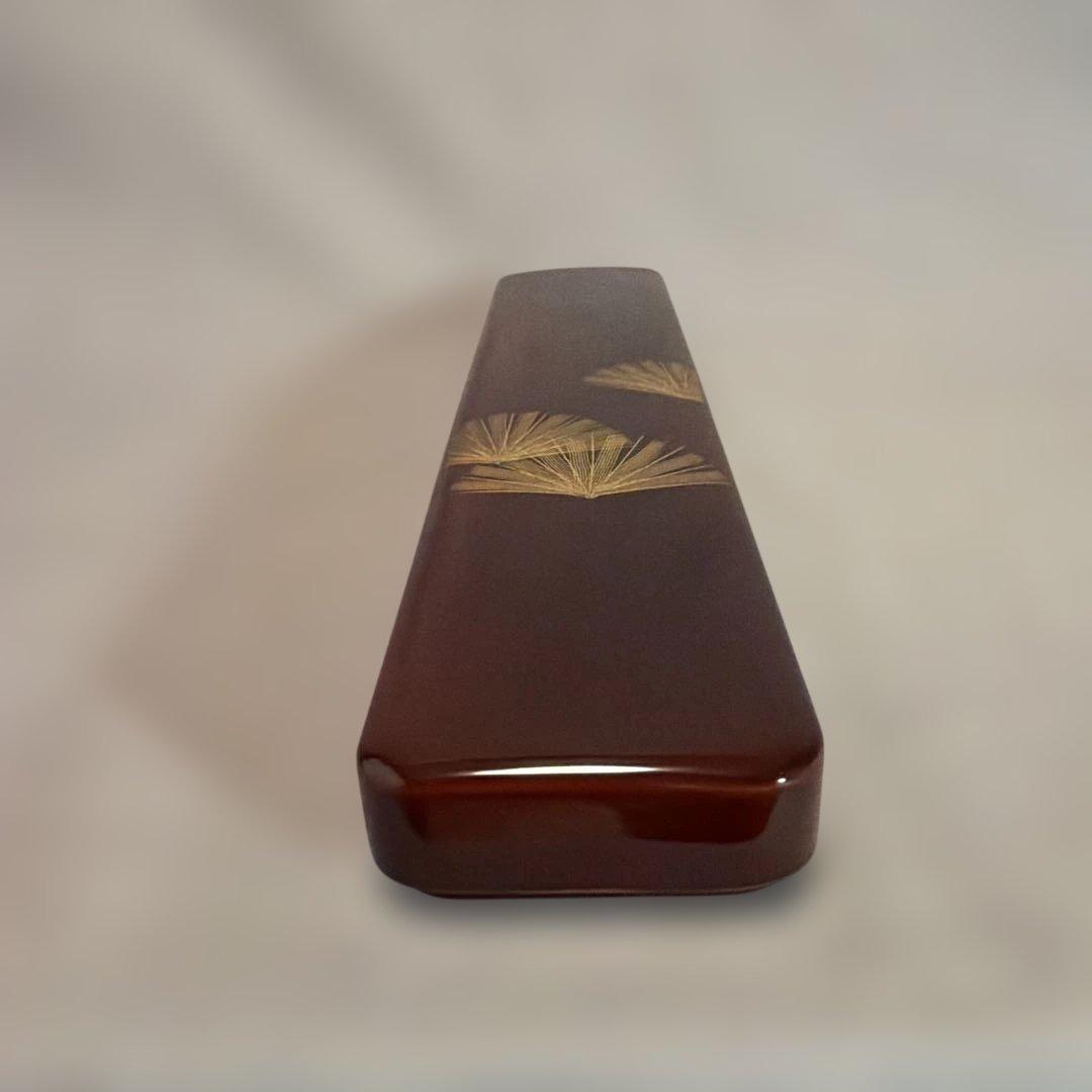 福島県の伝統工芸品 会津塗り（漆塗り）の筆箱　（110）