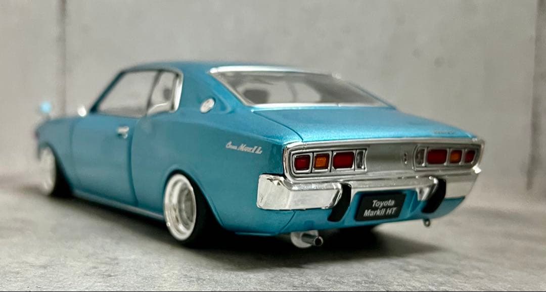 国産名車 1/24 トヨタ マークⅡ カスタム ジオラマ ケース 旧車 ミニカー