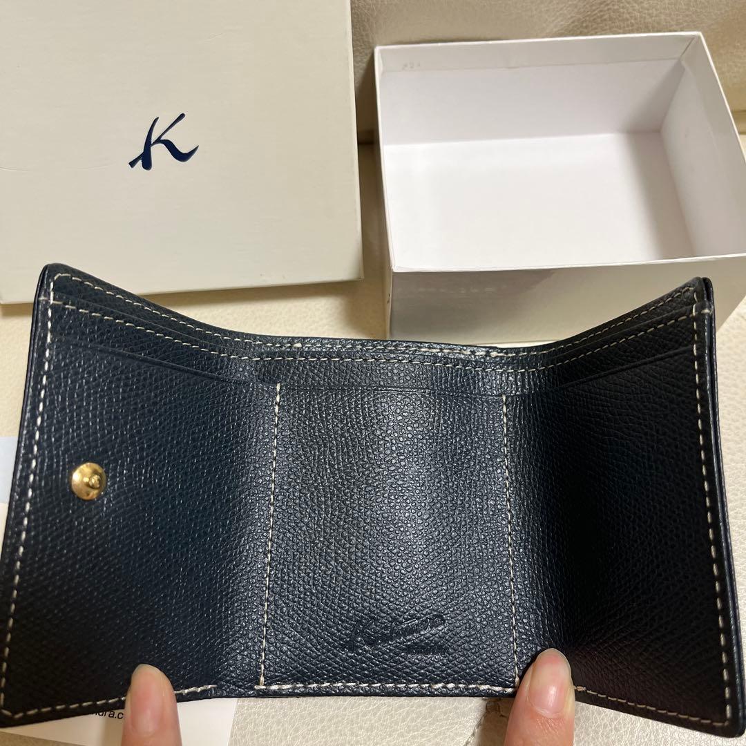 キタムラ　 二つ折り財布 落ち着いたネイビー