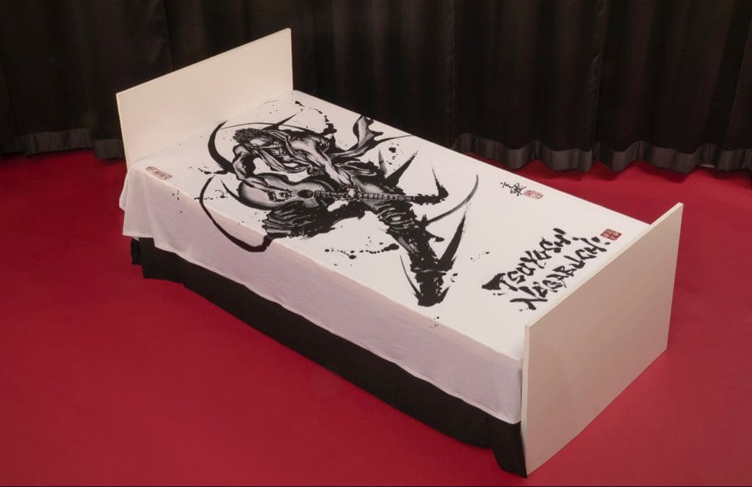 長渕剛　40周年記念　こうじょう雅之　コラボ　公式グッズ　シーツ武人画