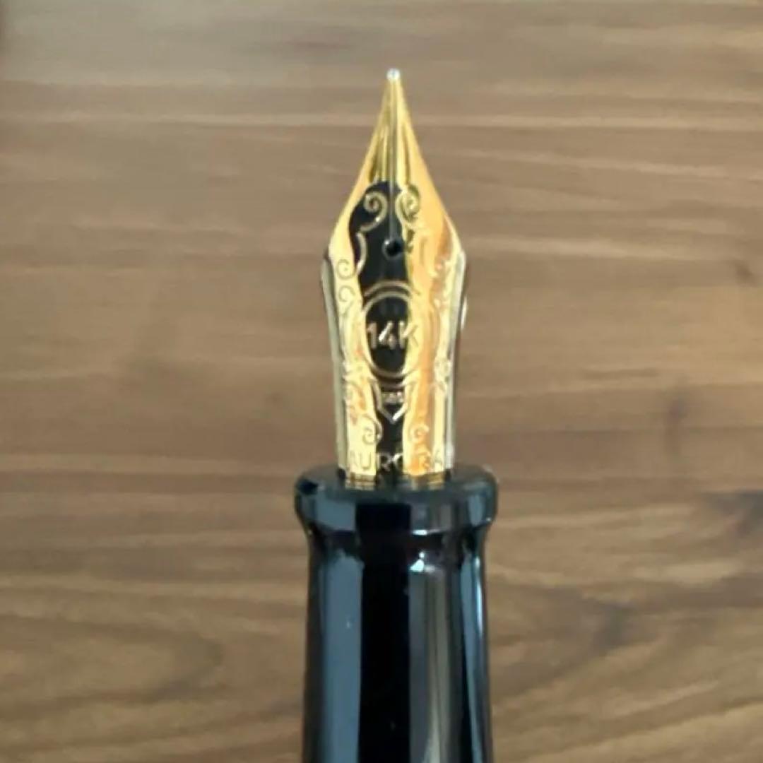 AURORA アウロラ 万年筆 オプティマ 996-B ブルー 吸入式 細字 F