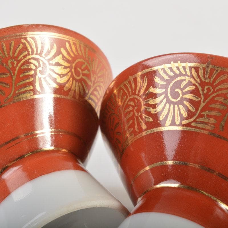 九谷焼　浮世絵　艶絵　春画盃　3点まとめて　C　6712