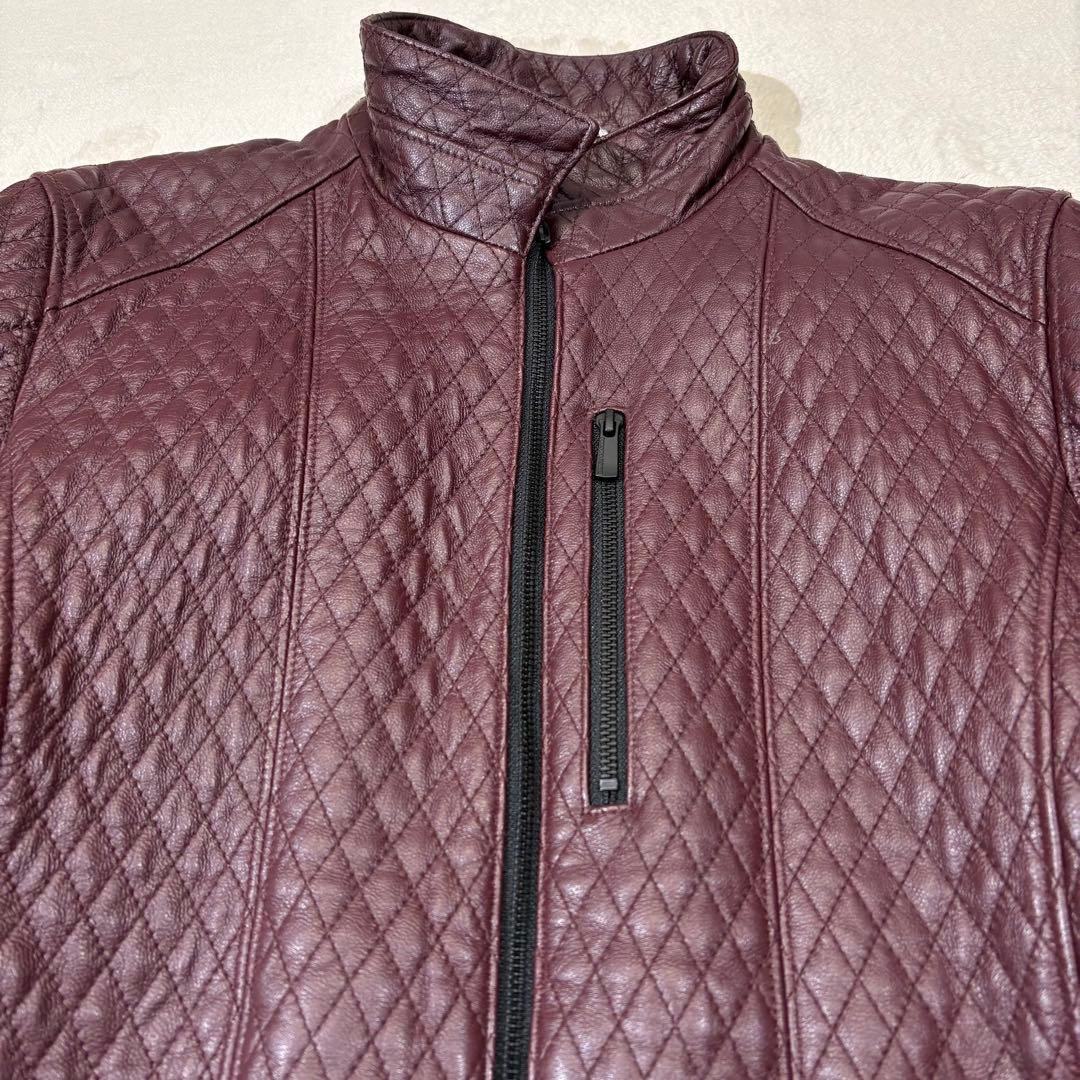 renoma HOMME ゴートスキン キルティング レザージャケット