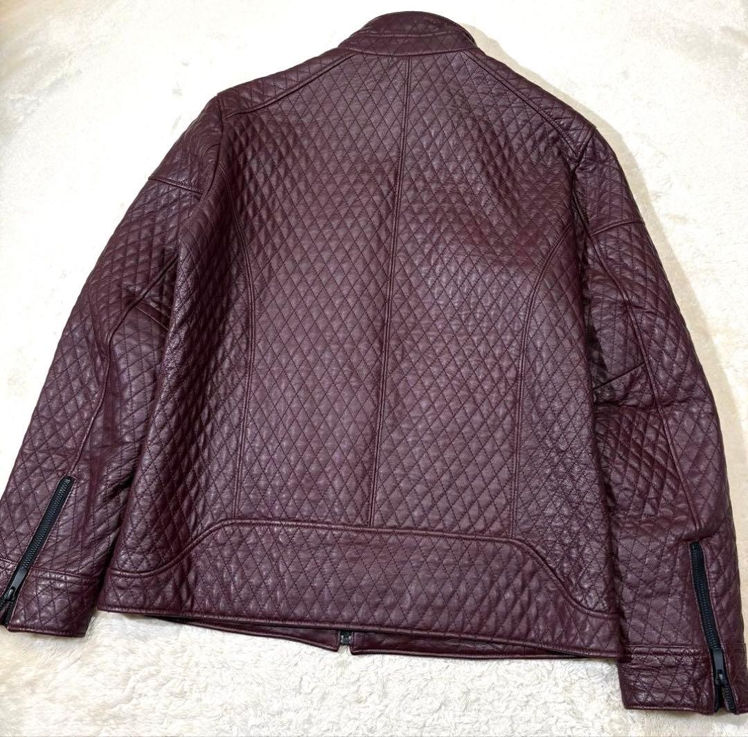 renoma HOMME ゴートスキン キルティング レザージャケット