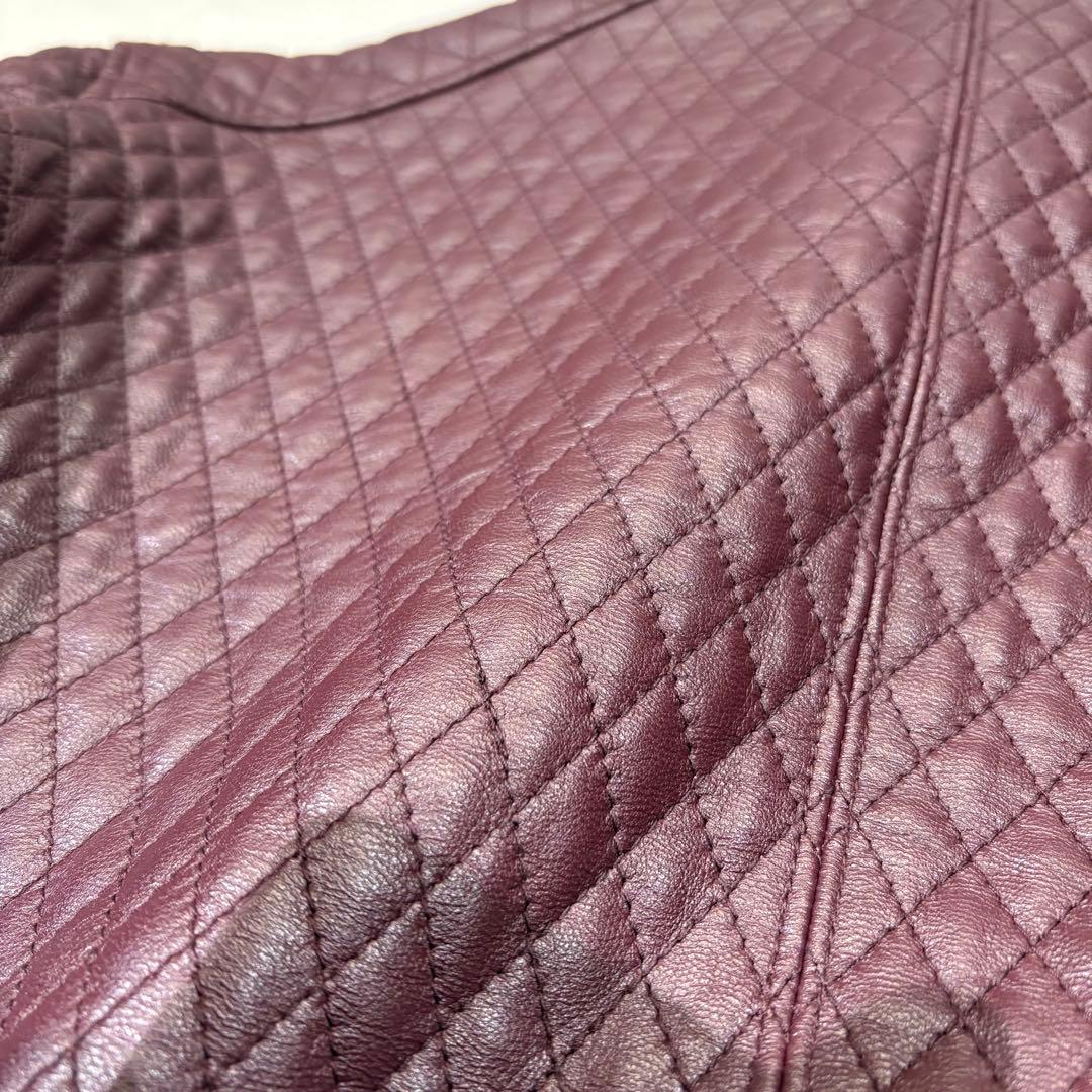 renoma HOMME ゴートスキン キルティング レザージャケット