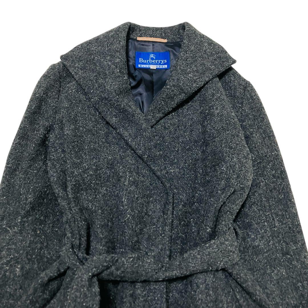 美品✨バーバリーズ ブルーレーベル　ベルテッドコート　ロング　ベルト