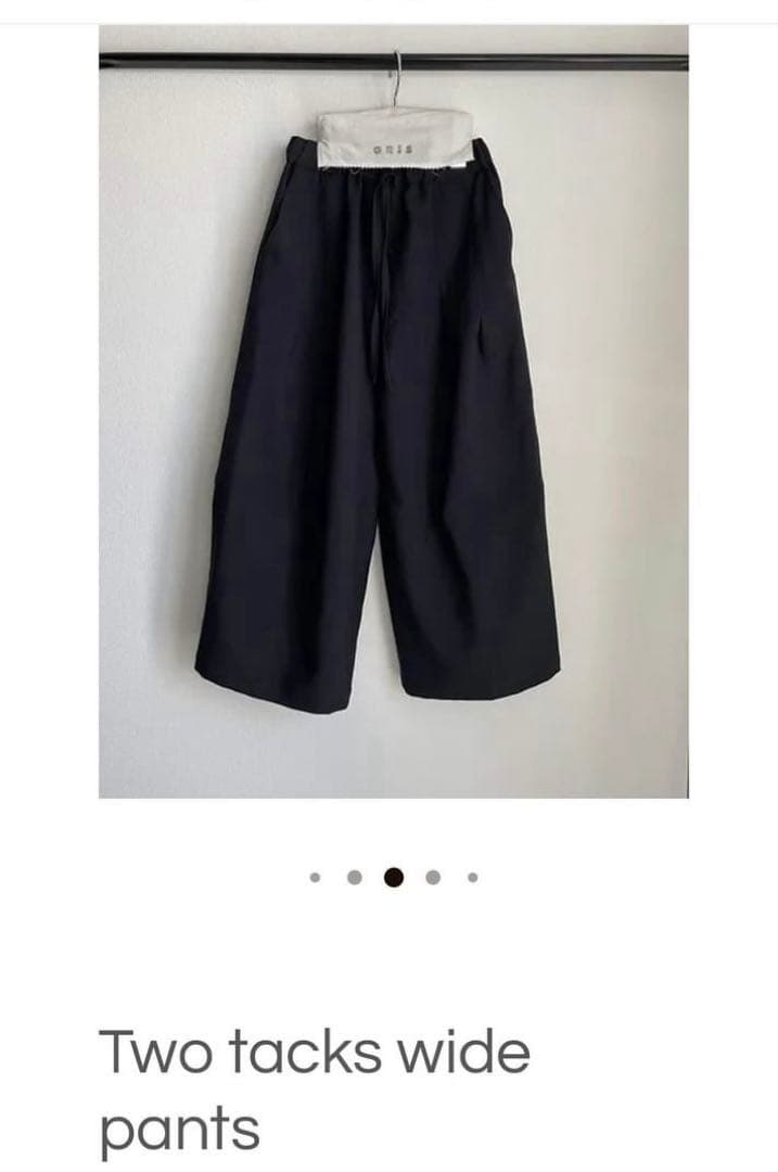 gris two tacks wide pants _XLサイズ