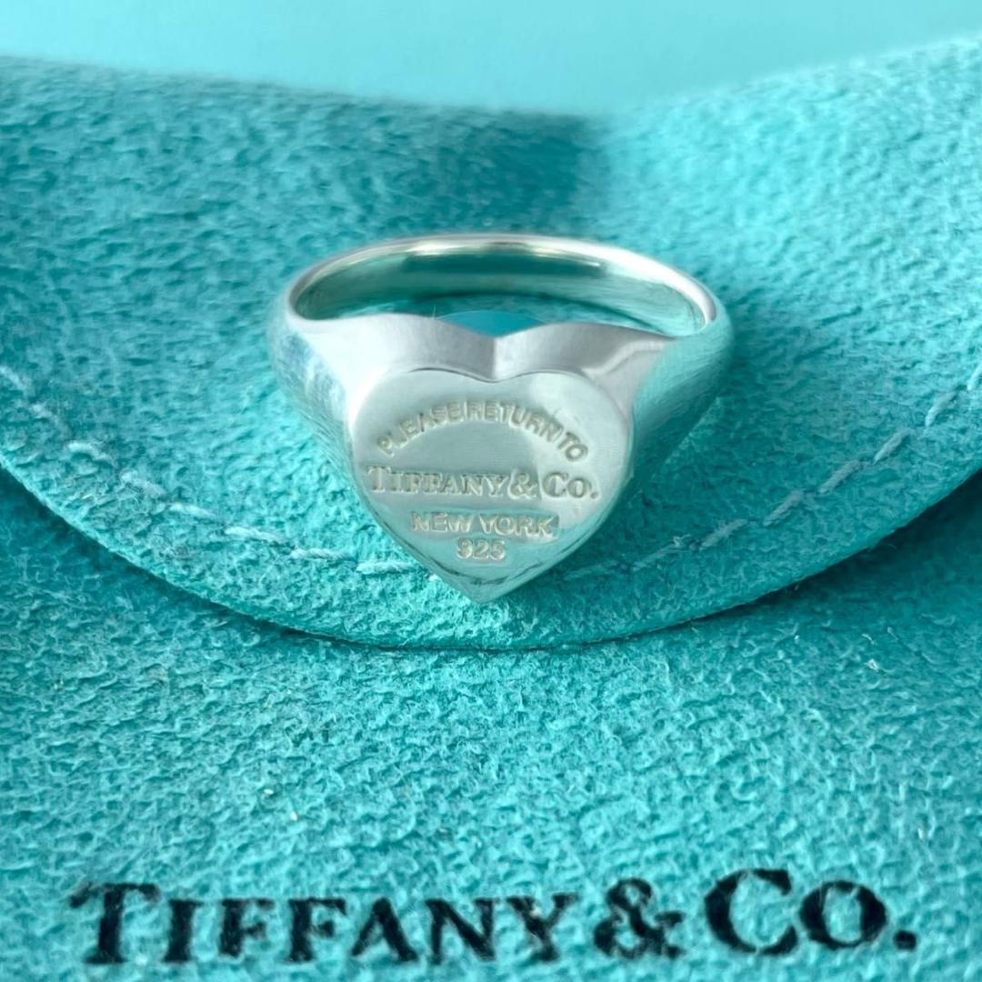 ティファニー 14号 リターントゥ ハート シグネット リング S95fe