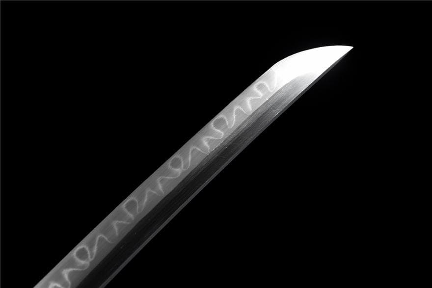 T 10焼刃木の葉紋侍刀『銀貔貅』 日本刀 模造刀 居合刀