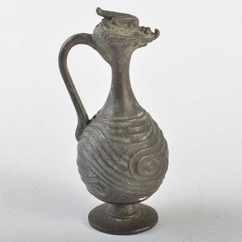 中国　古銅　神獣形　水滴　水注　C　R7212