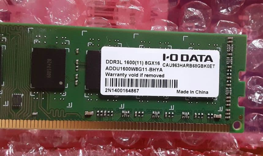 新品8GB2枚16GB　DDR3-1600対応　デスクトップPC用メモリー