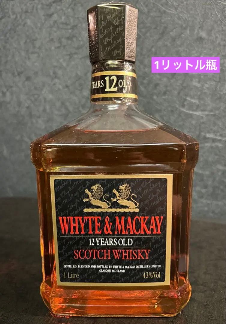 ウイスキー WHYTE & MACKAY 12 YEARS OLD 1L