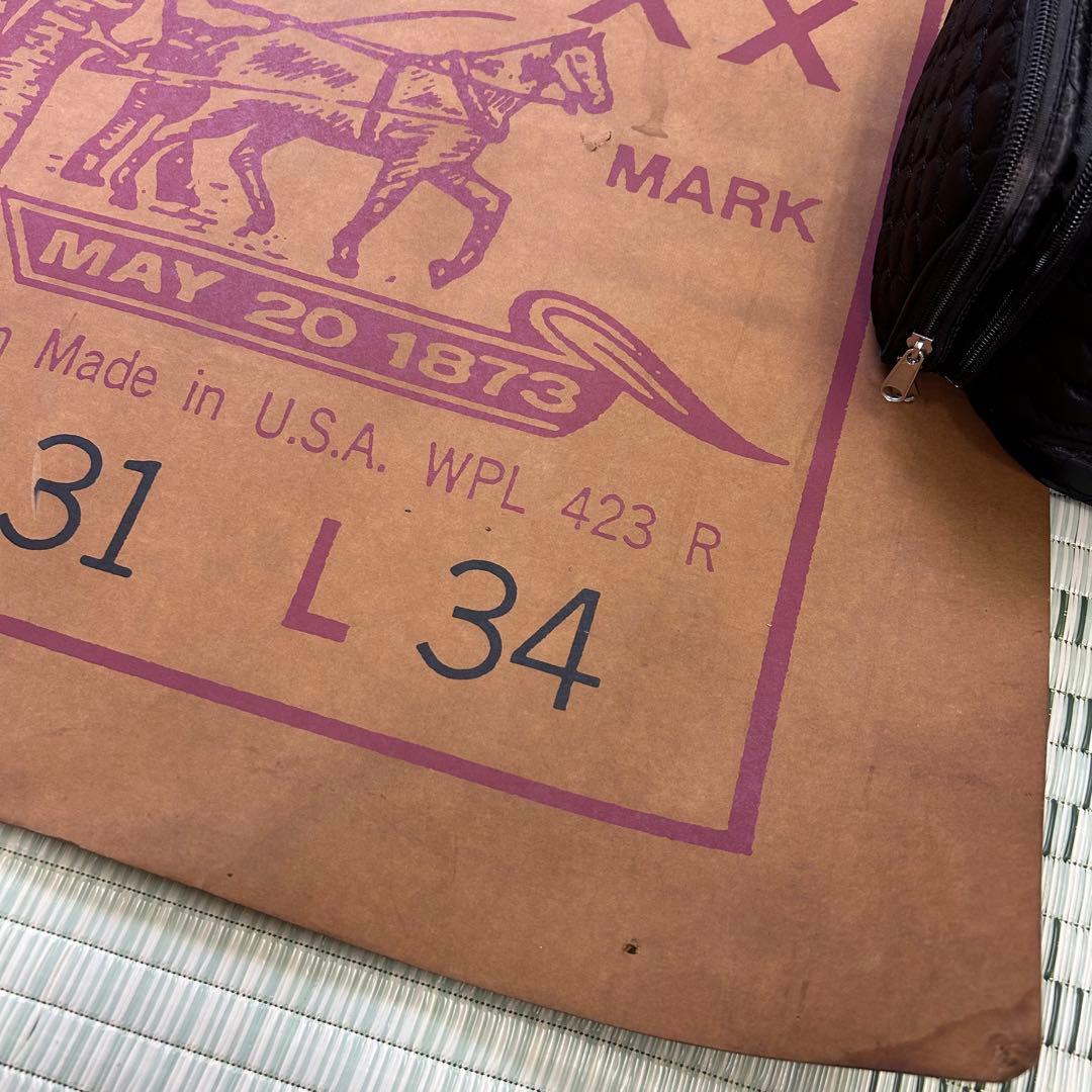 レトロ ビンテージ 非売品 特大ポスター levis 501 USA