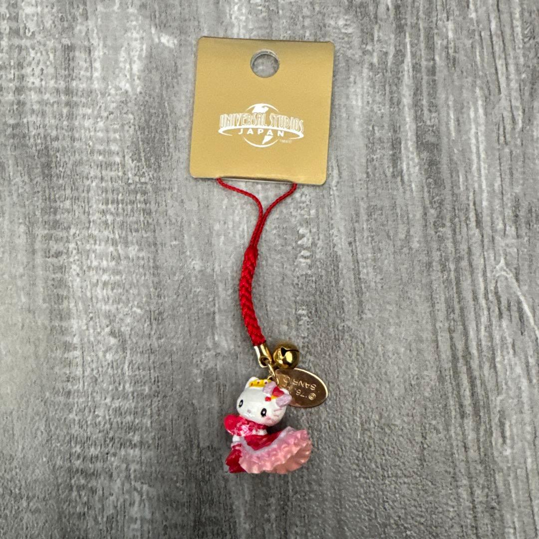 ハローキティ　ご当地　USJ ユニバーサルスタジオジャパン　根付け　ストラップ