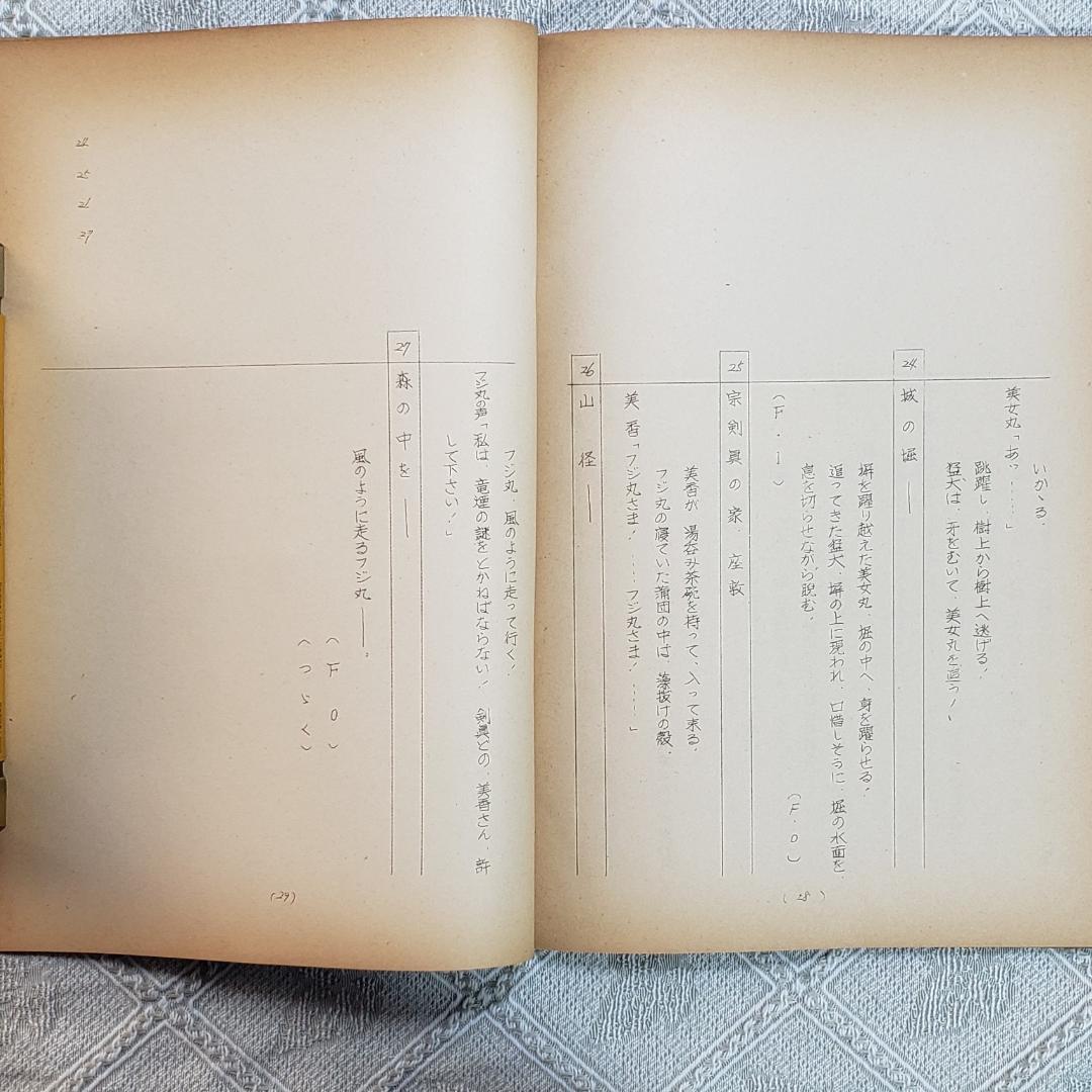 【プレミア第9話】◆『少年忍者風のフジ丸 台本「竜煙の謎」』◆検）ポケモン