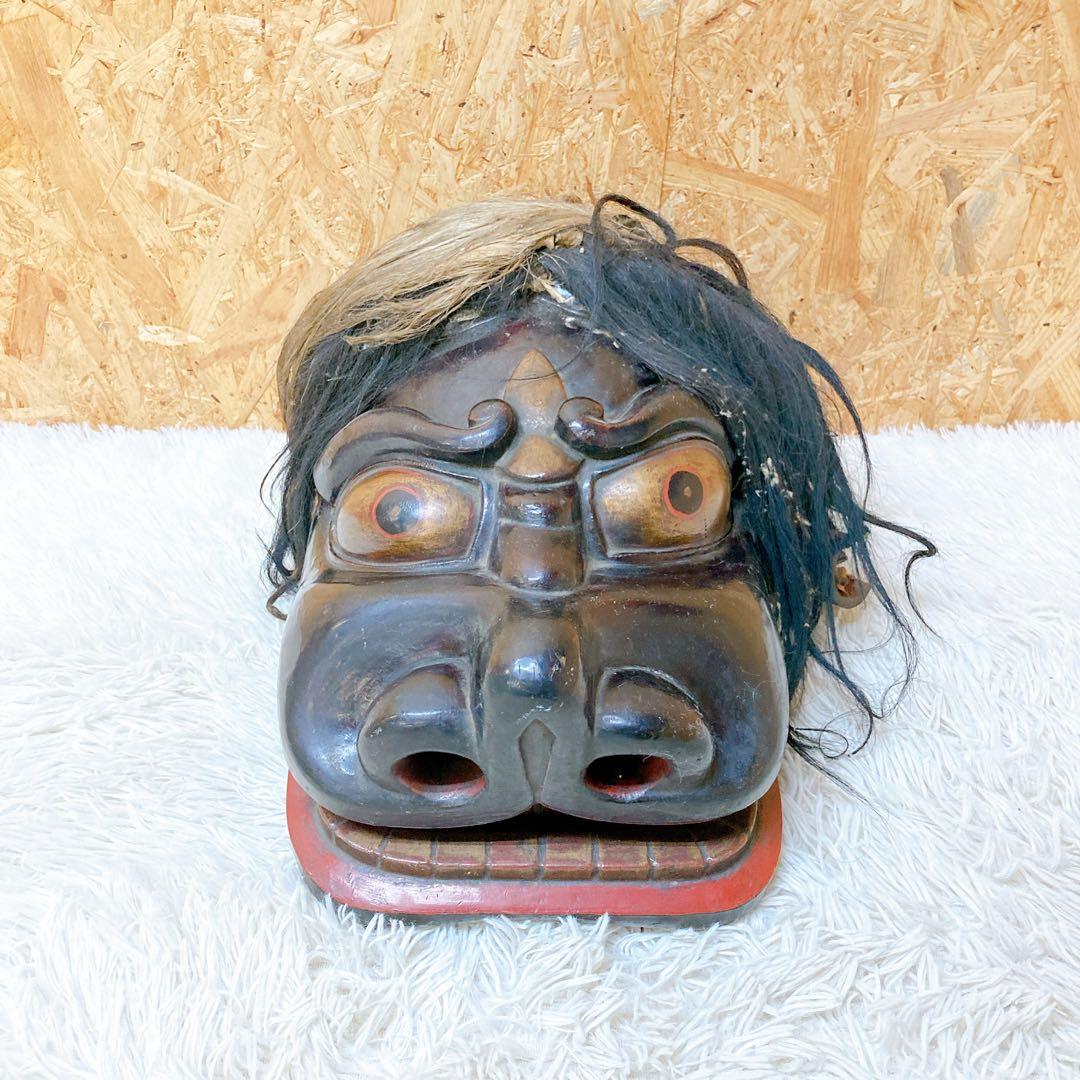 獅子舞　仮面　獅子頭　ビンテージ　珍品