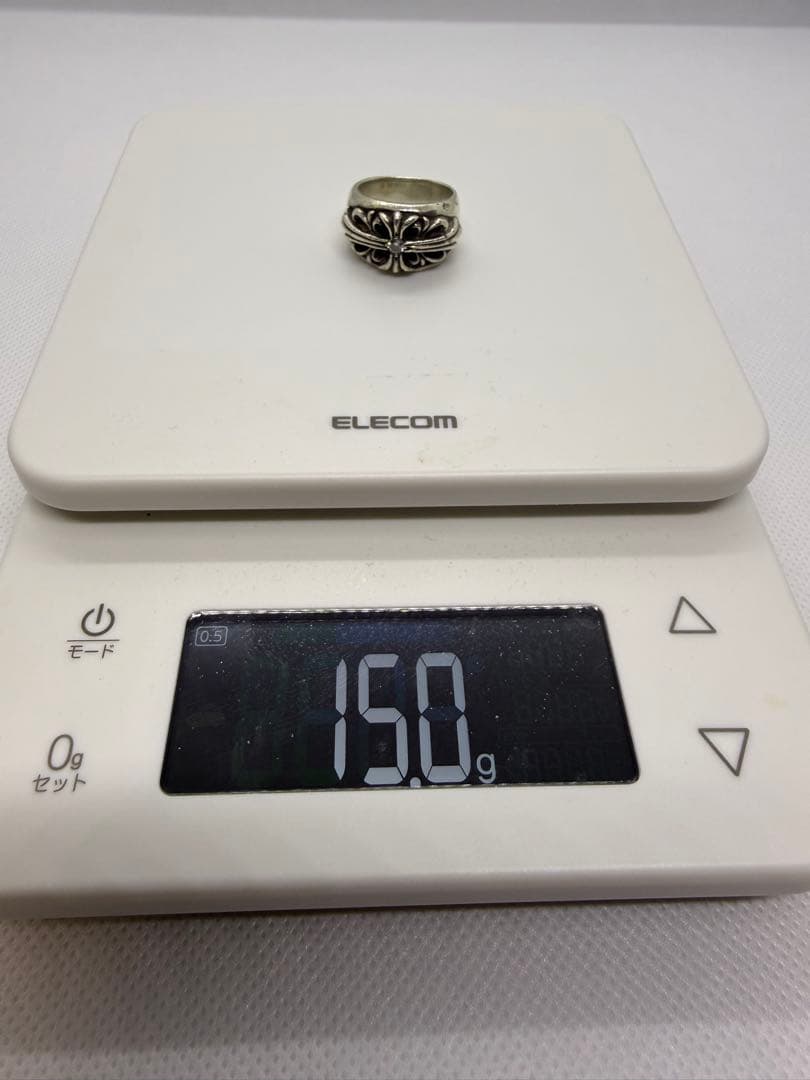 クロムハーツ フローラルクロスリング 純正1ダイヤ インボイス原本付