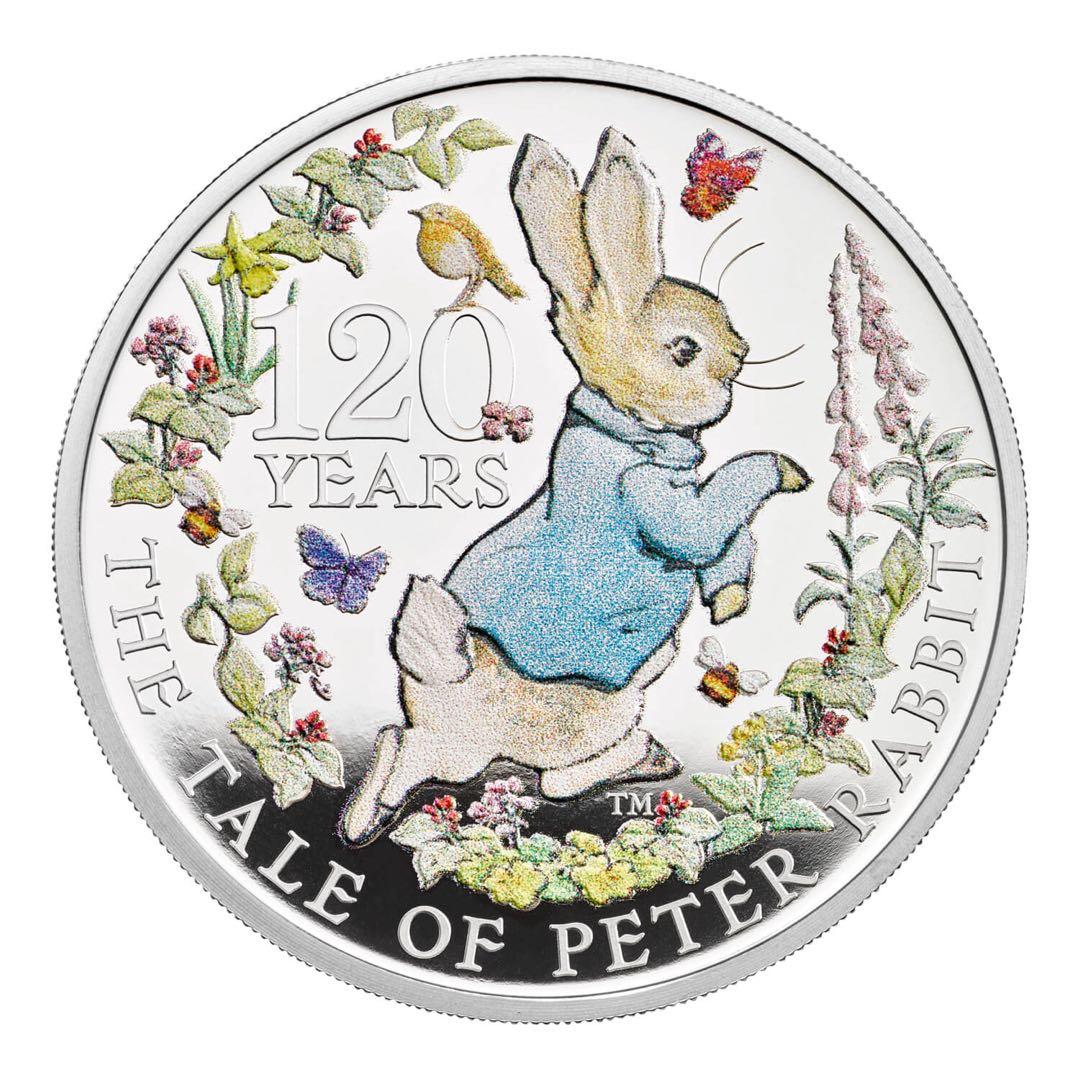 2022年 ピーターラビット PETER RABBIT 120周年 記念銀貨